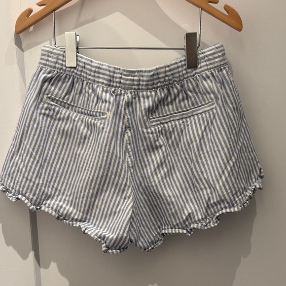 GAP Kids Striped Ruffle Shorts - Blue and White - Picture 2 of 2